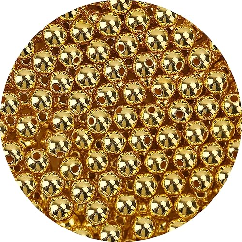 Cuentas de perlas de imitación de ABS brillantes de calidad con agujero de 0.2360.3960.394 pulgadas (680.394 in) cuentas espaciadoras acrílicas