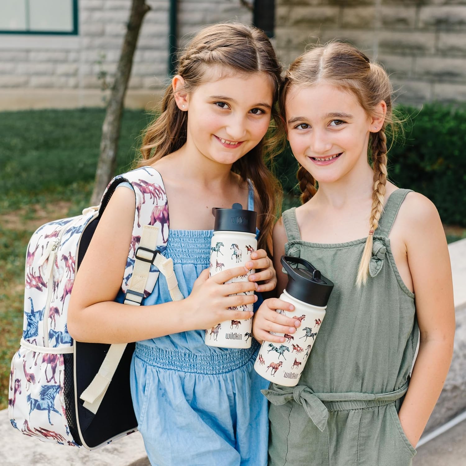 Wildkin Kids 14oz Stainless Steel Water Bottle – BPA-Free, Leakproof, Insulated, Easy-Clean - Horse Dreams - Image 2