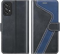 Vista 14 de para Samsung Galaxy A14 5G (2023) Funda tipo cartera, Funda de cuero con tapa [Bloqueo RFID] Soporte para tarjetas de crédito Folio Soporte