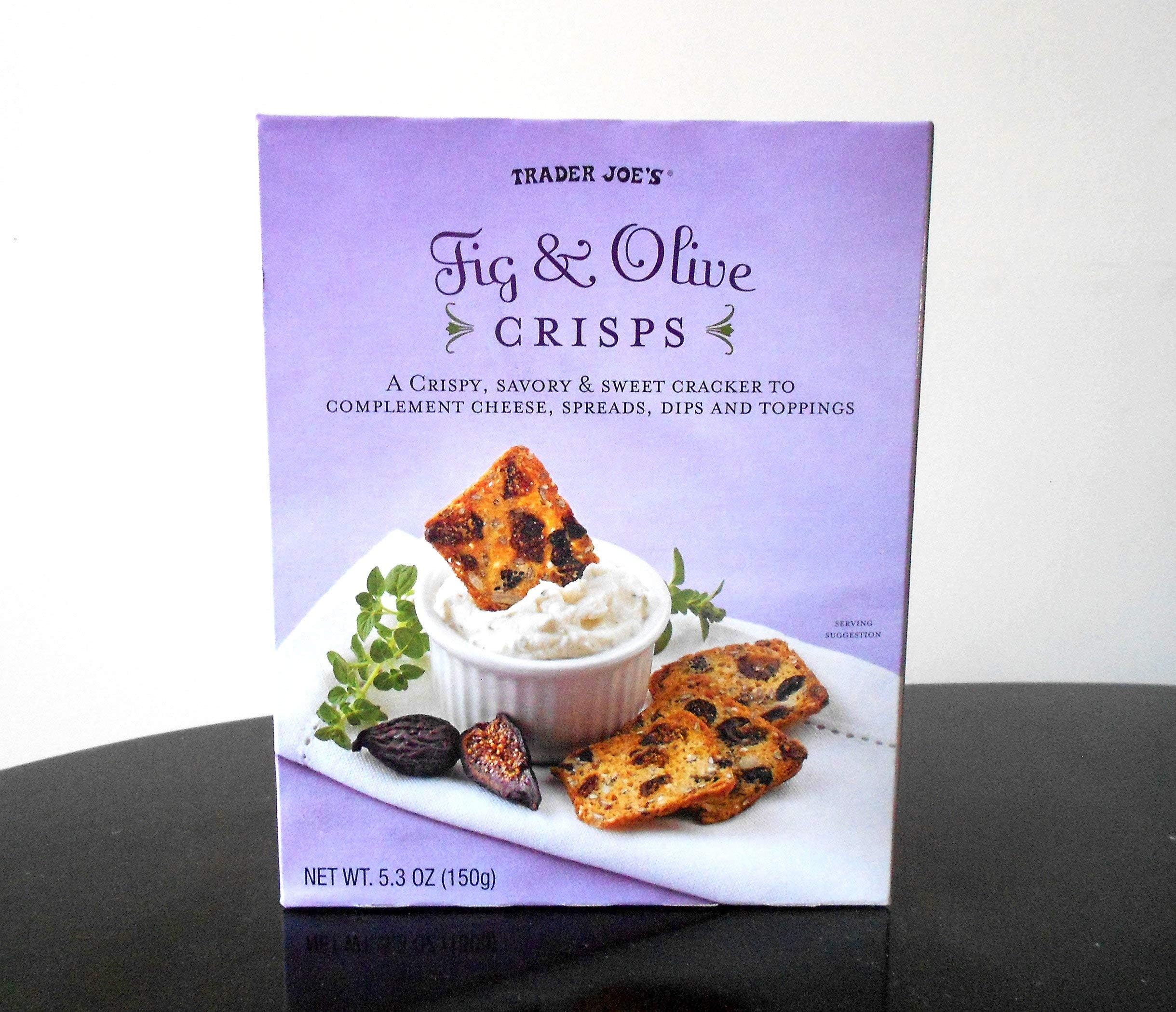 Fig & Olive Crisps, Net WT. 5.3oz(150g)