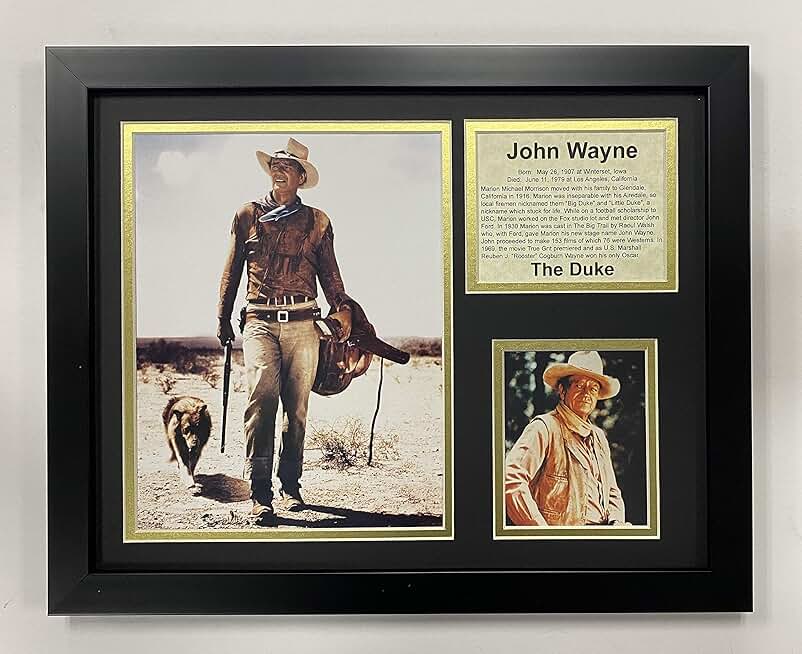 john wayne framed pictures