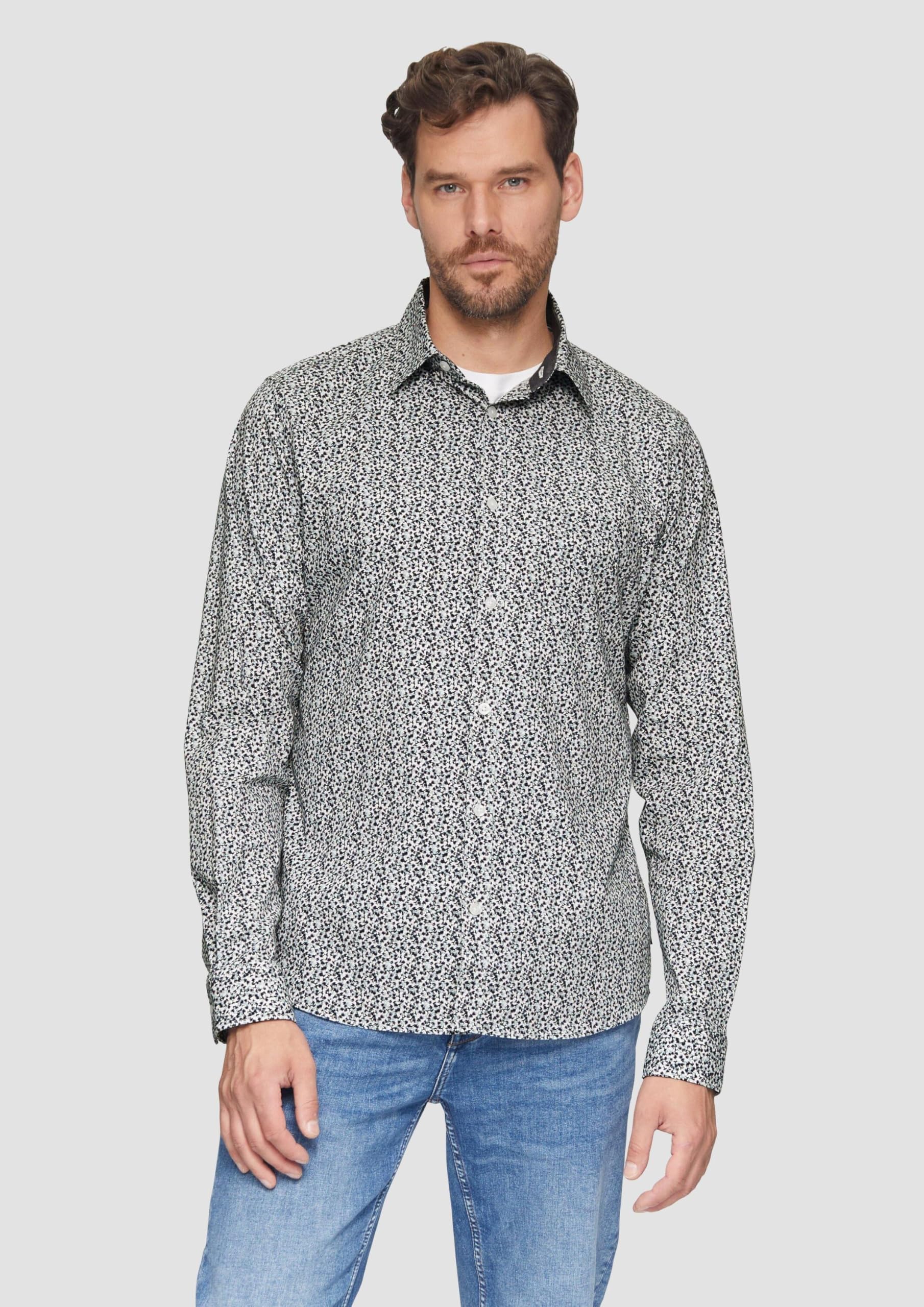 s.Oliver Koszula z długim rękawem, krój slim fit, 01A1, XXL