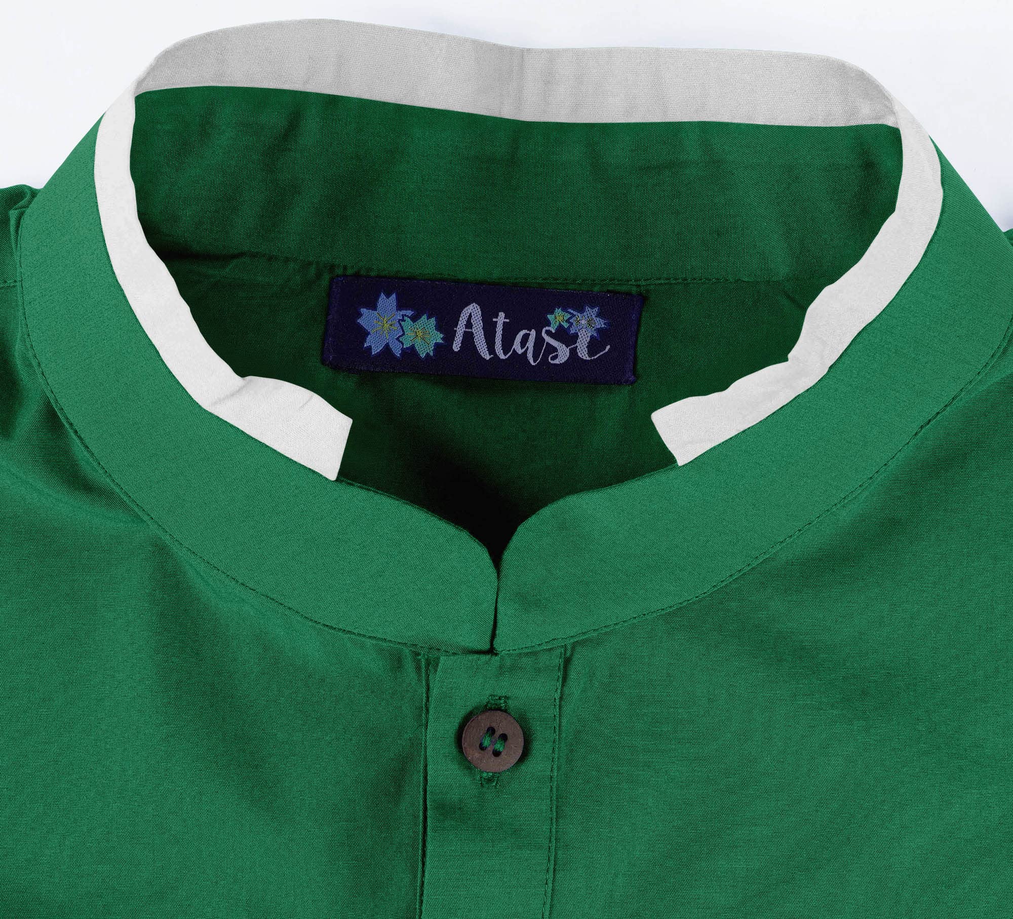 Atasi Herren Henley Welt Tasche Lange Kurta Feste Indische Ethnische Kleidung Für Männer