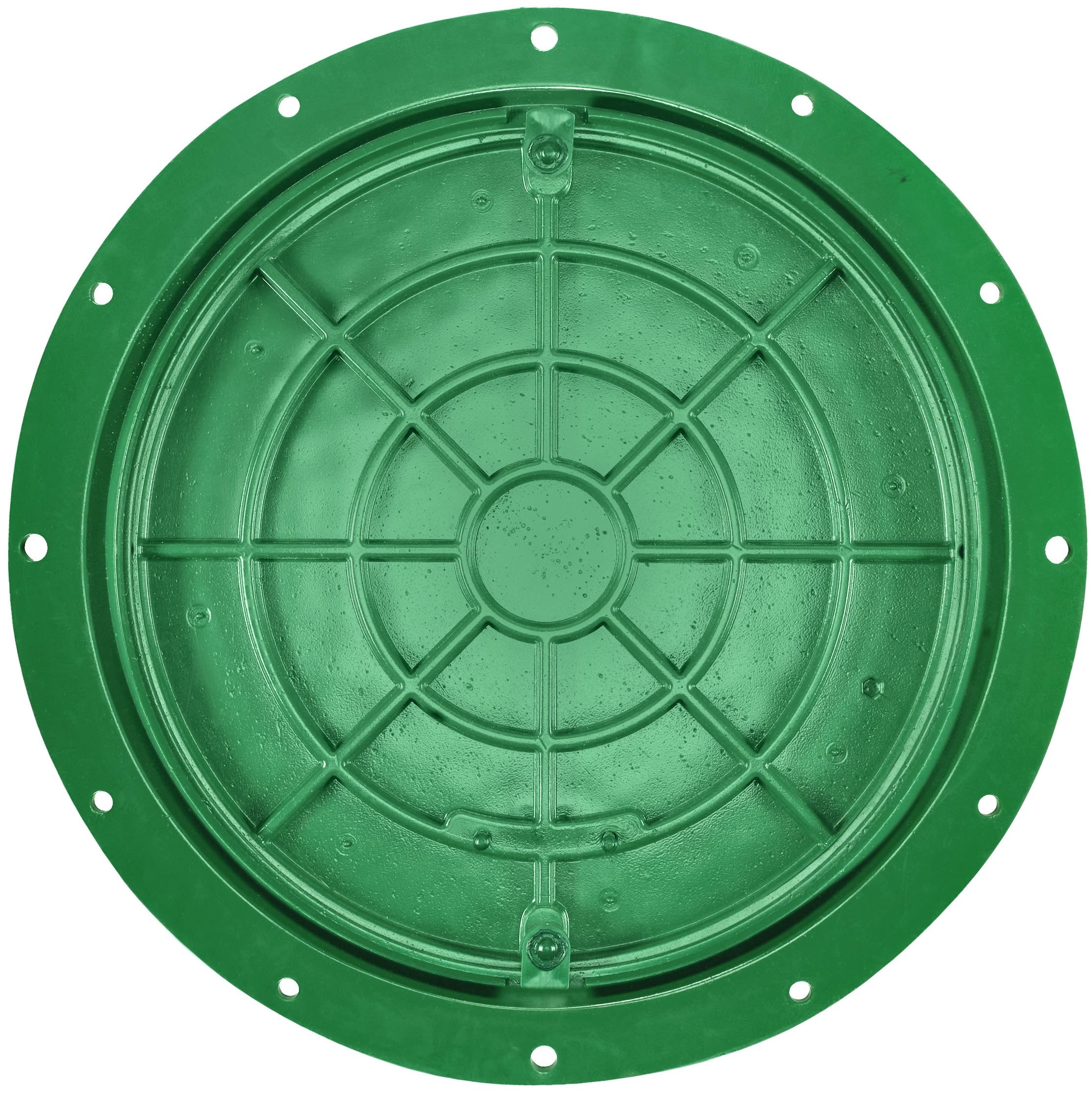 BABYLONPLAST Schachtabdeckung, Schachtdeckel DN600/800, 15kN - Hochbelastbarer Kunststoff Kanaldeckel, Ø 600/800mm, 1500 kg Belastung, mit Sicherungssystem, Frost- und Witterungsbeständig (Grün)