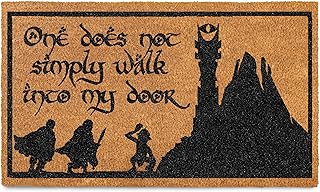 One Does Not Simply Walk Into My Door Mat 30x17 Inch, Trilogy Door Mat f...