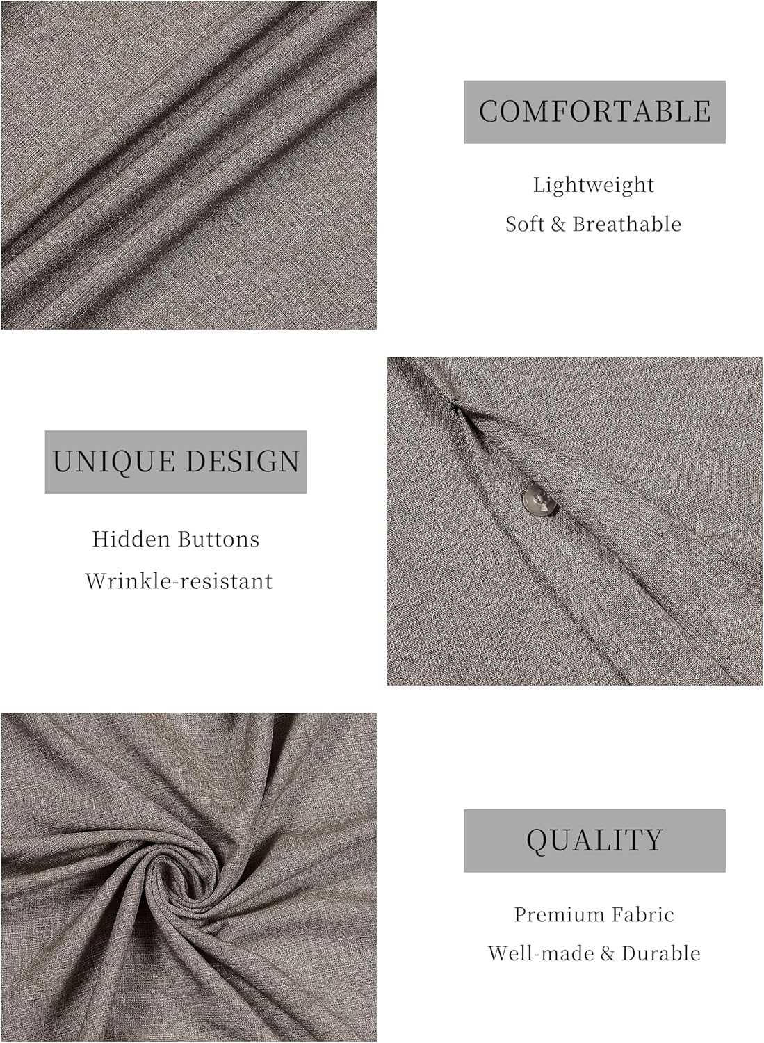 Mens Linen Shirts Short Sleeve Casual Shirt Button Down Summer Beach Vacation Tops Men Casual Dress Shirts Breathable - Image 6