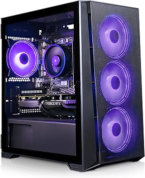 ADMI Gaming PC, Intel Core i5 12400F, NVIDIA RTX 5060 Ti, 16GB DDR4, 1TB NVMe, X= Airflow RGB Black, WiFi, Windows 11