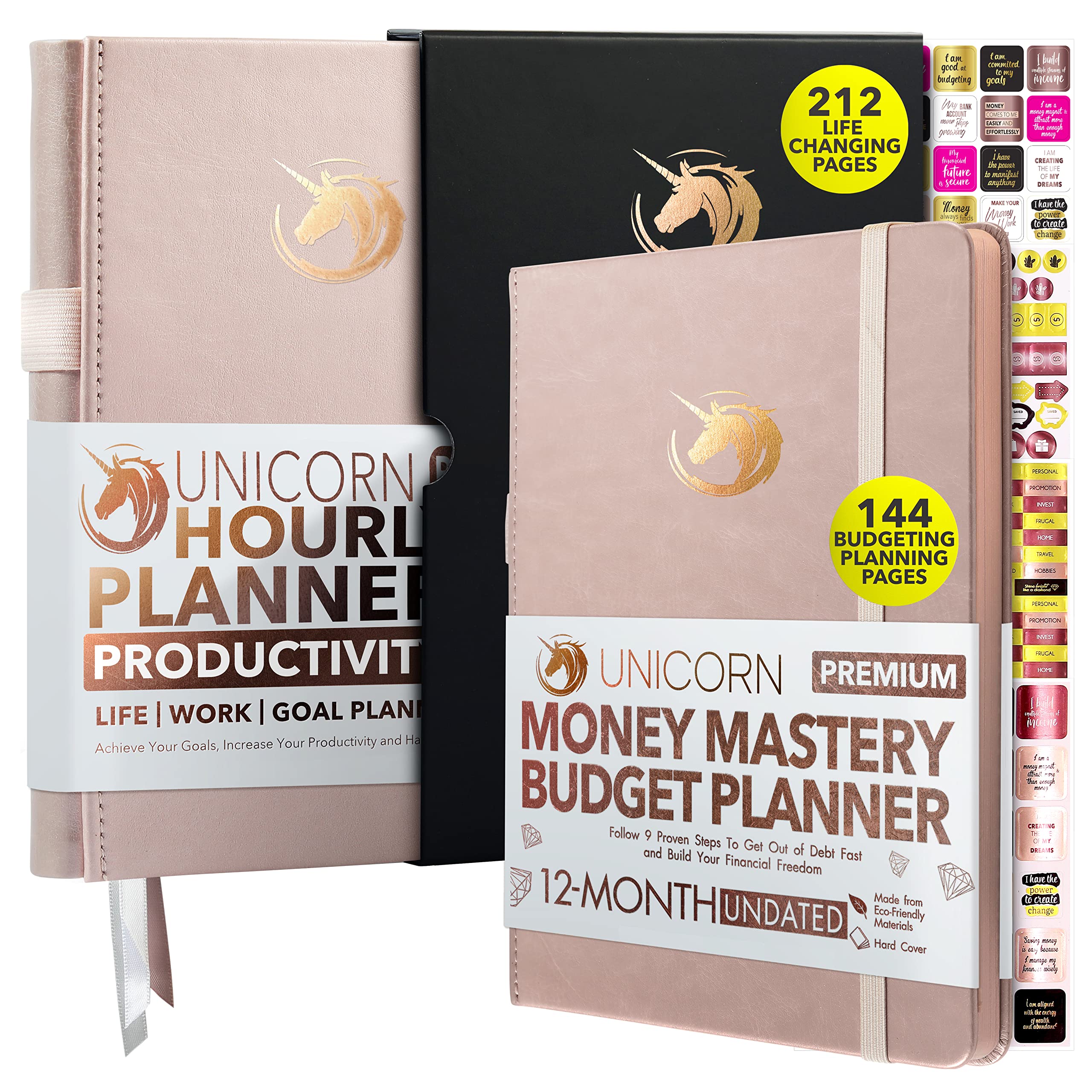 Freedom MasteryFinancial and Goal Setting Planner 2023, Financial, Monthly, Effective Budget, Minute Habit Tracker