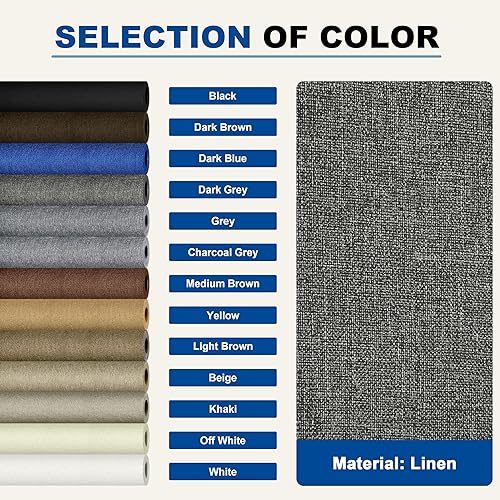 Vista 214 de Parches de reparación de lino grueso, parches de tela de lino autoadhesivos, 8 x 11 pulgadas, 2 unidades, multicolor, se pueden utilizar