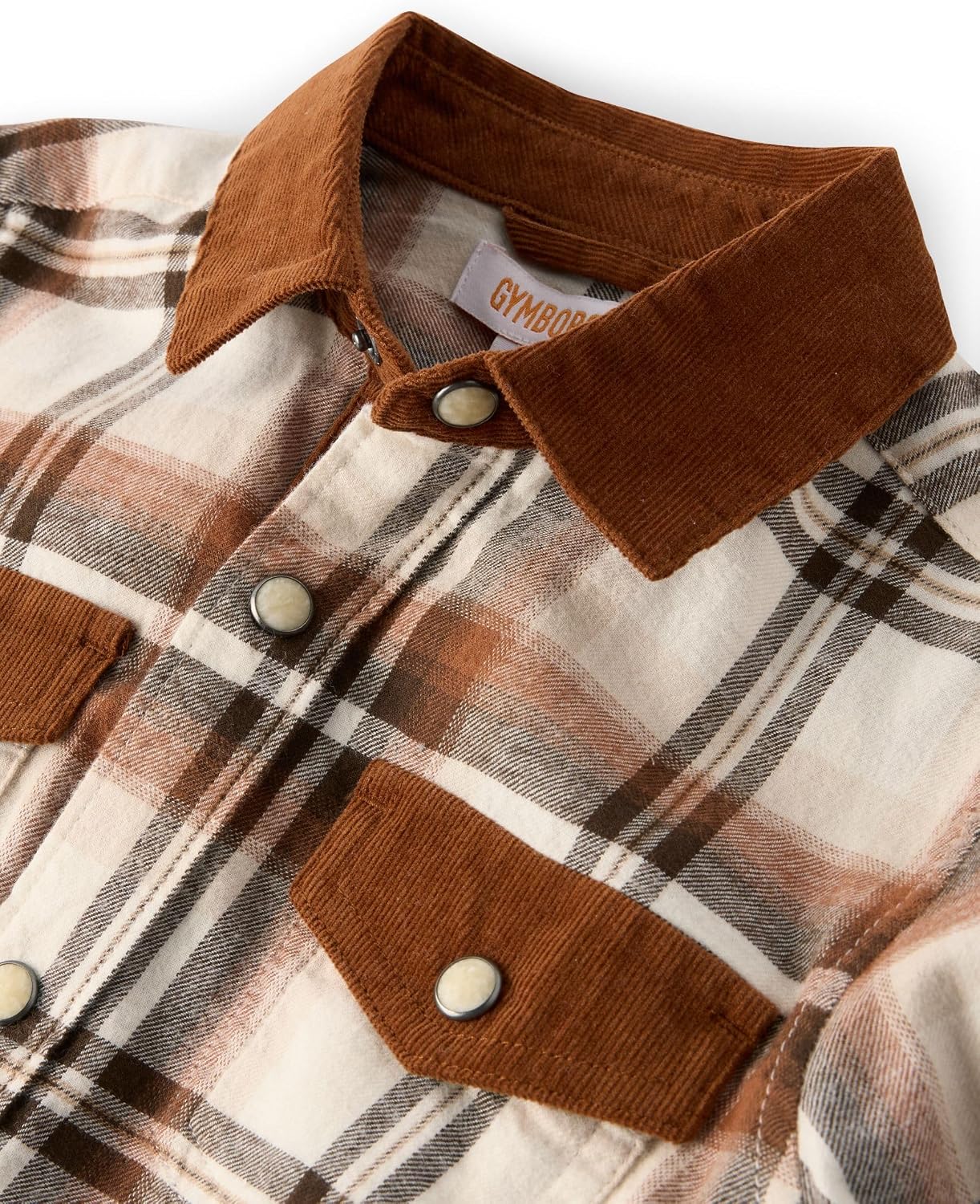 Gymboree Boys' and Toddler Long Sleeve Flannel Snap Front Shirt
