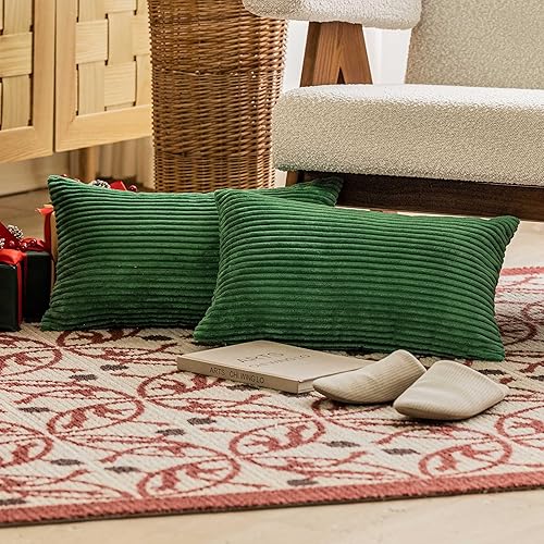 Miniatura 45 de Home Brilliant Fundas de Almohada Decorativas Blancas de 16x16, Juego de 2, Fundas de Almohada Decorativas de Acento, Funda de Almohada para Blanco