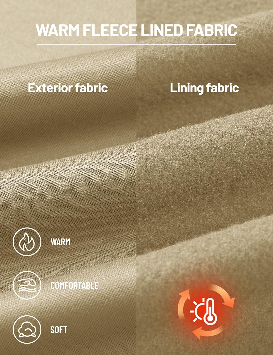 TACVASEN Sweatshirts for Mens Hoodies Fleece Lined Pullover Athletic Casual Lightweight Workout High Collar with Pockets - Image 3