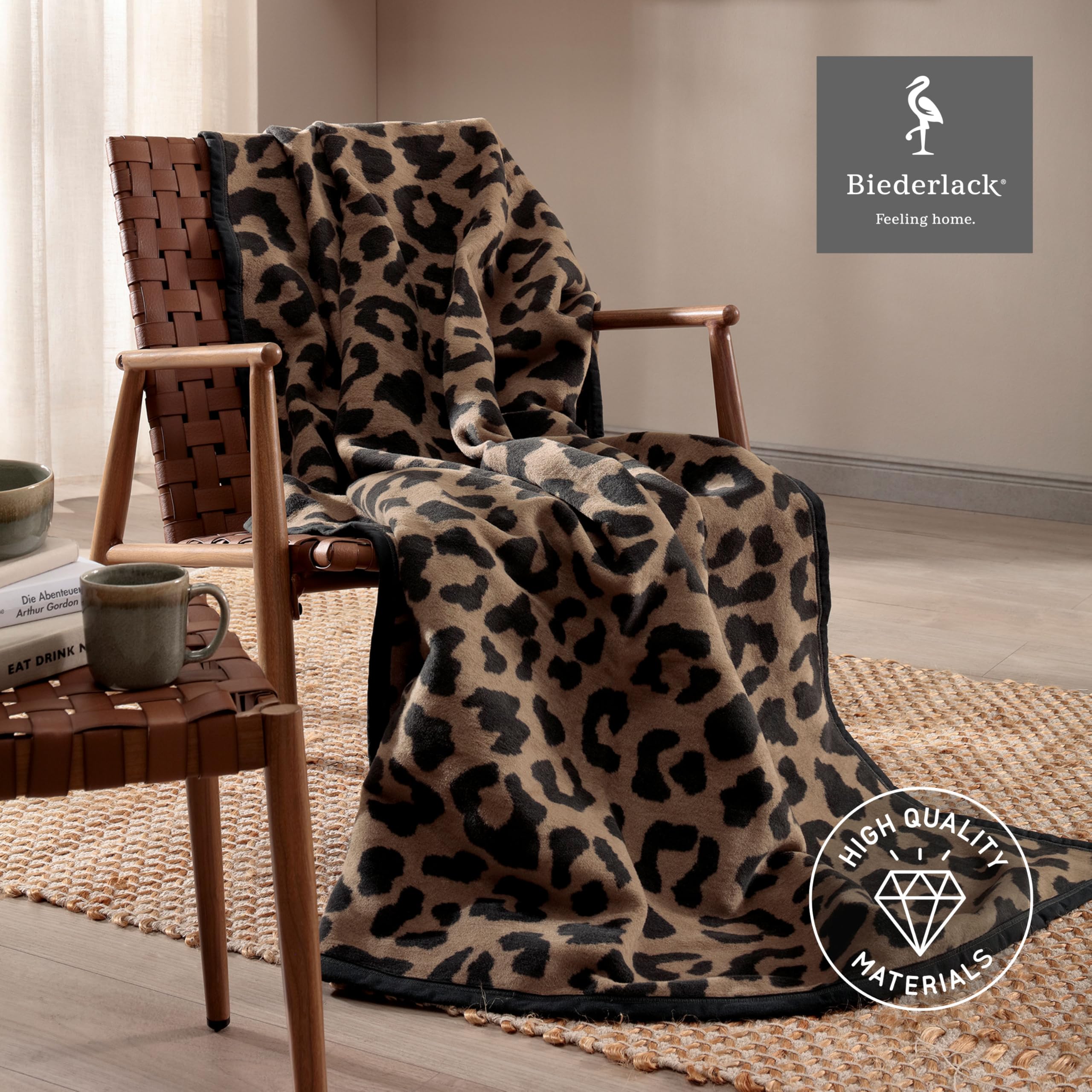 biederlack® flauschig-weiche Wohndecke Leo Soft, Sofadecke in 150x200 cm