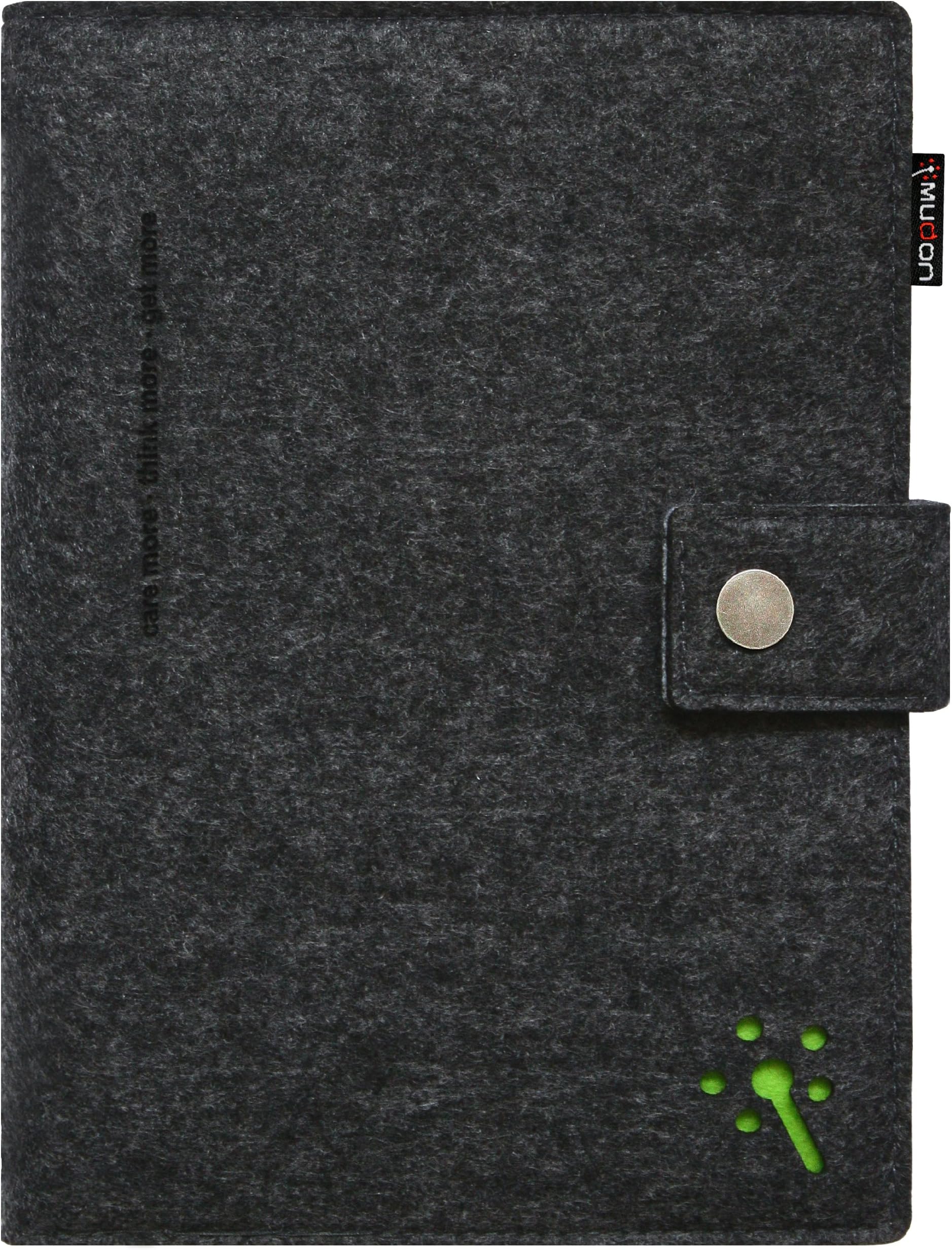 Mudon Partner Series Multifunctional Business Notebook, Felt, A5, 80 Pages (Dark Gray)