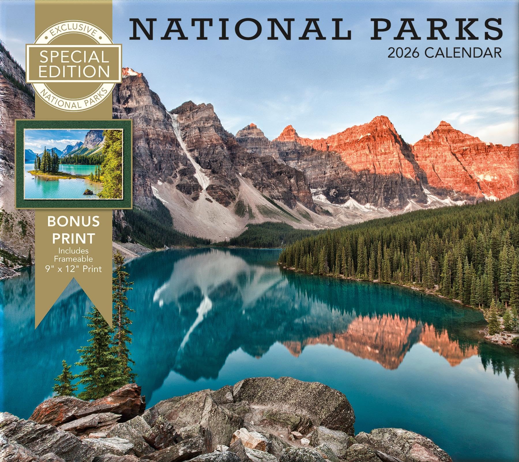 Lang, National Parks 2026 Wall Calendar with Bonus Print