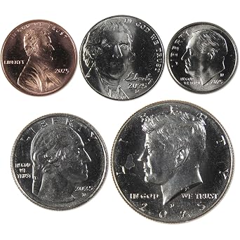 2025 United States 5-Coin Year Set Uncirculated Mint State Collectible