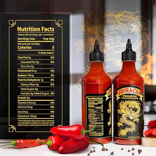 Miniatura 8 de Underwood Ranches Paquete de colección Dragon de edición limitada sabor a sambal, ají y sriracha, perfecto para cualquier plato. Hecho de pimientos