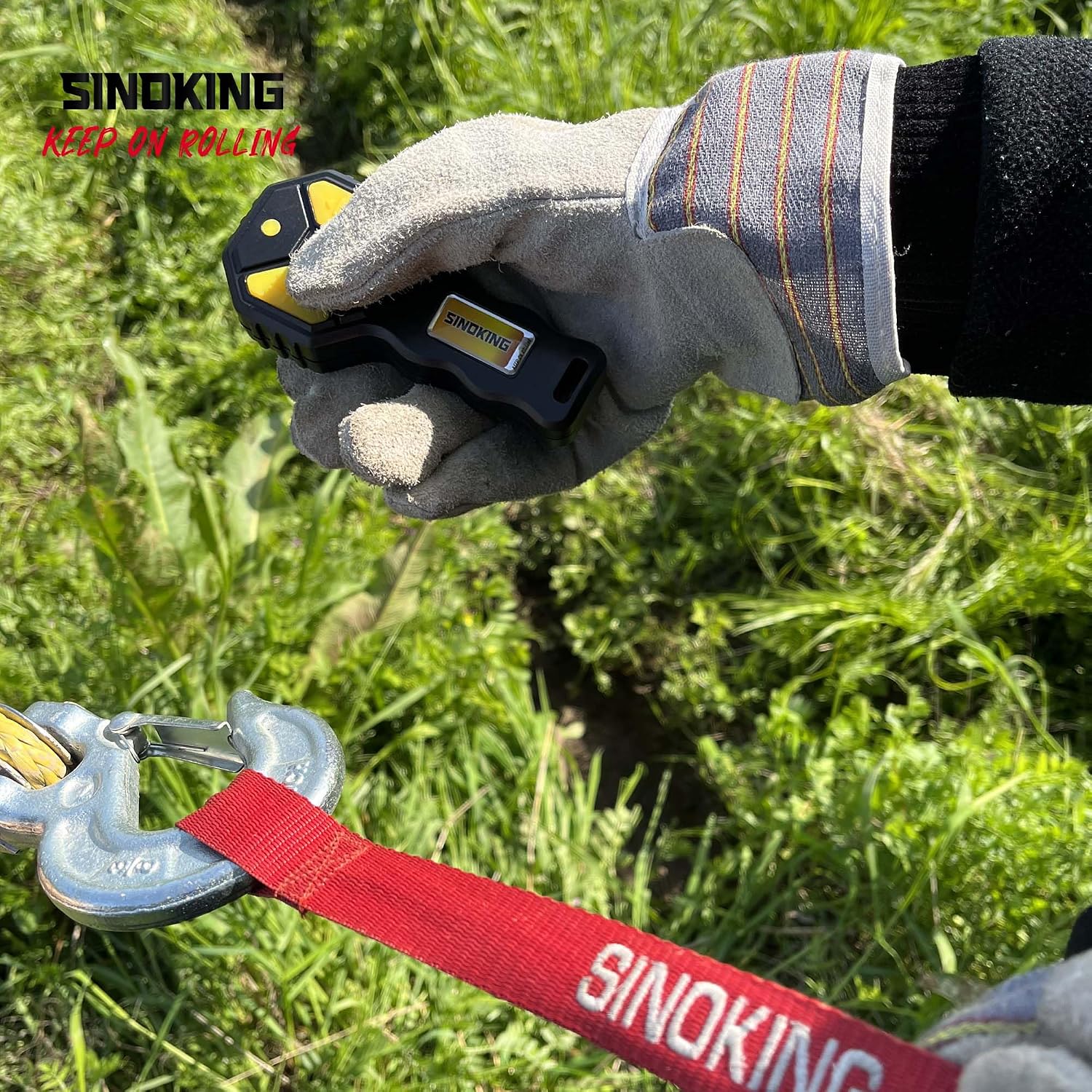 SINOKING 12V Winch Wireless Remote Control，Universal Winch Wireless System for Truck, ATV and SUV