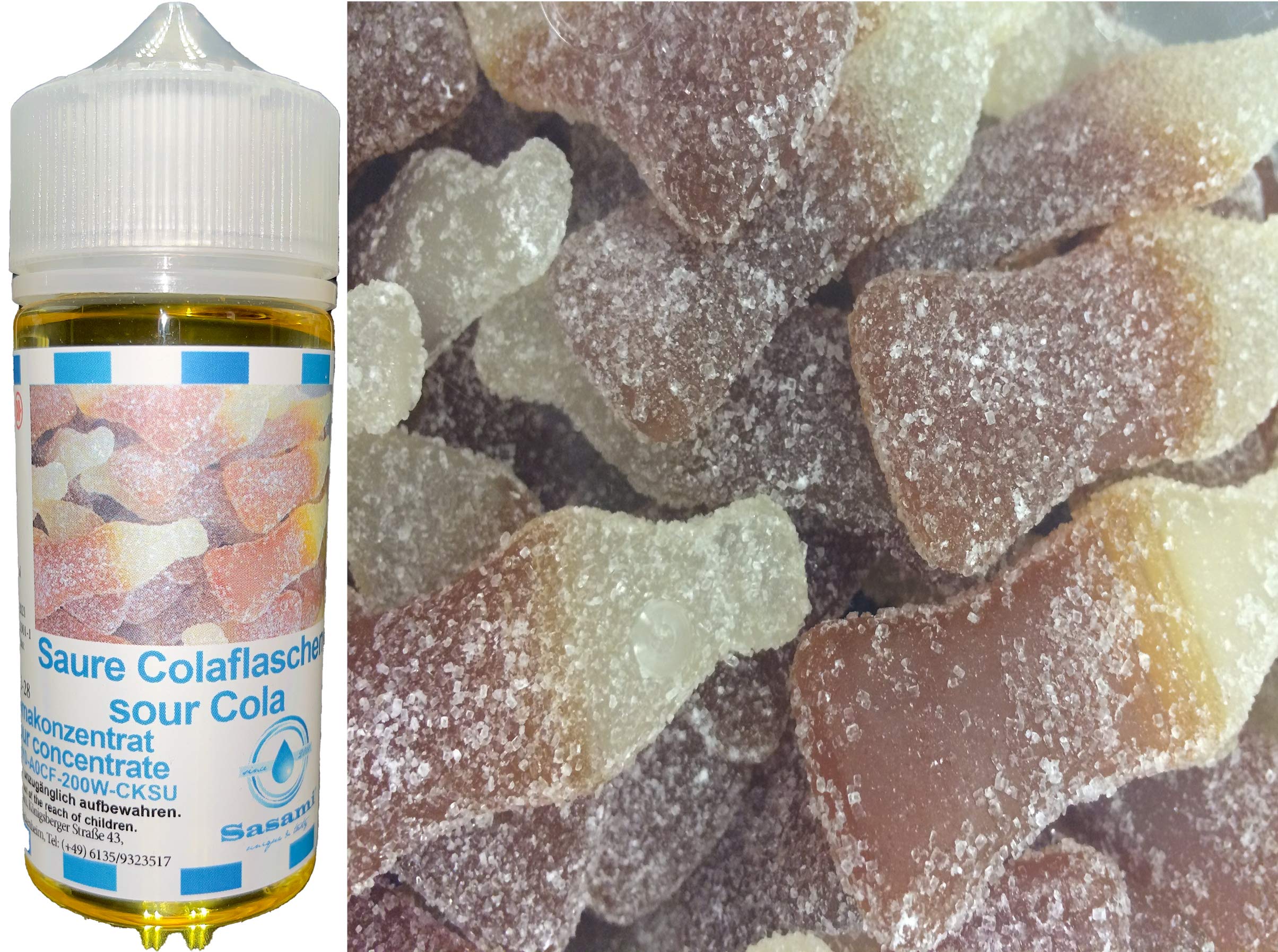Kwaśne buteleczki coli – Kiss aromat koncentrat – Wegański – Sasami – 10ml