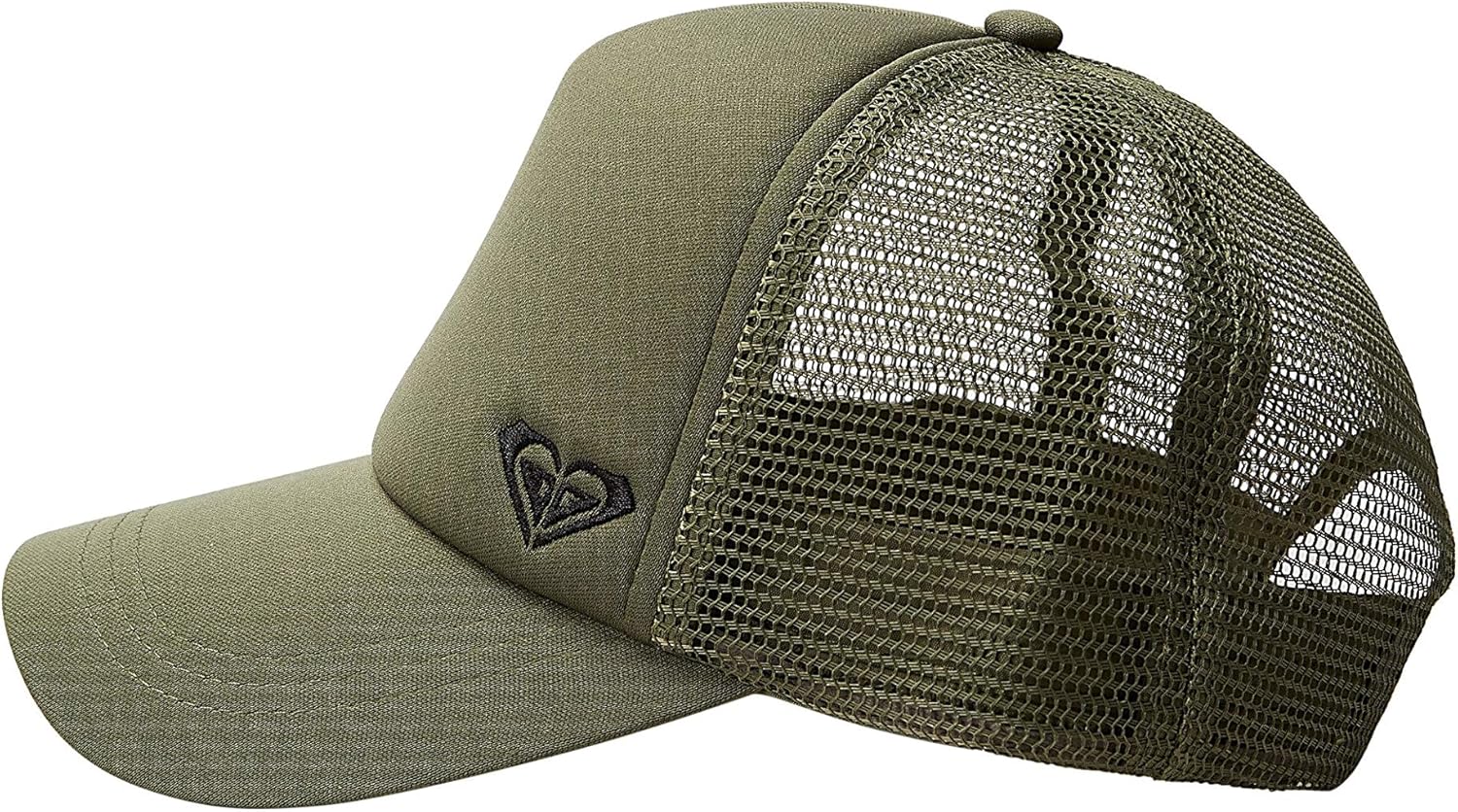 Roxy Women's Finishline Trucker Hat – 100% Cotton Adjustable Cap with Mesh Back, Lightweight and Breathable Style for Travel