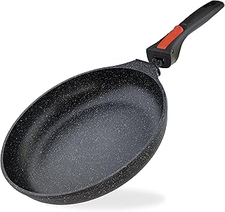 Sponsored You’re seeing this ad based on the product’s relevance to your search query.Learn more about this advertisement Linnuo Cast Aluminium Frying Pan 28 cm Removable Handle, Non-Stick Coated Pan Induction and All Hobs, Thick Base Optimal Heat Distribution, Pan Oven-Safe, Frying Pan 28 cm High Rim