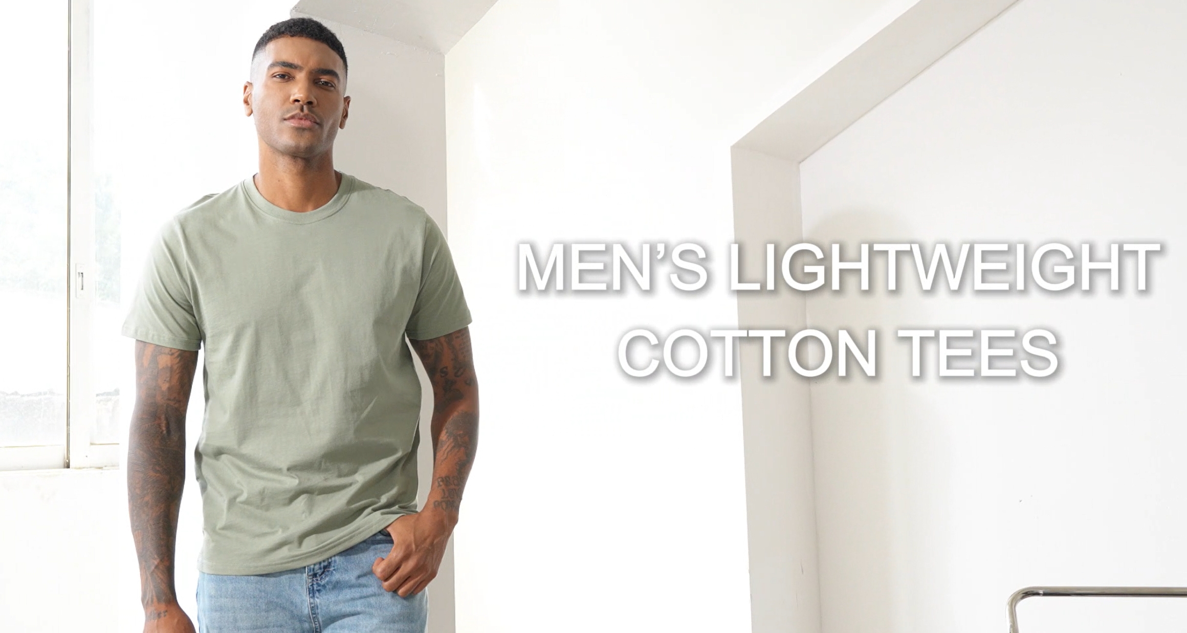 Comfneat Men's 3-Pack Lightweight T-Shirts Cotton Crew Neck