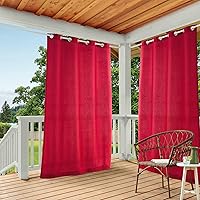 Vista 25 de Exclusive Home Curtains - Cortinas con ojales para interior y exterior, 2 paneles de cortina