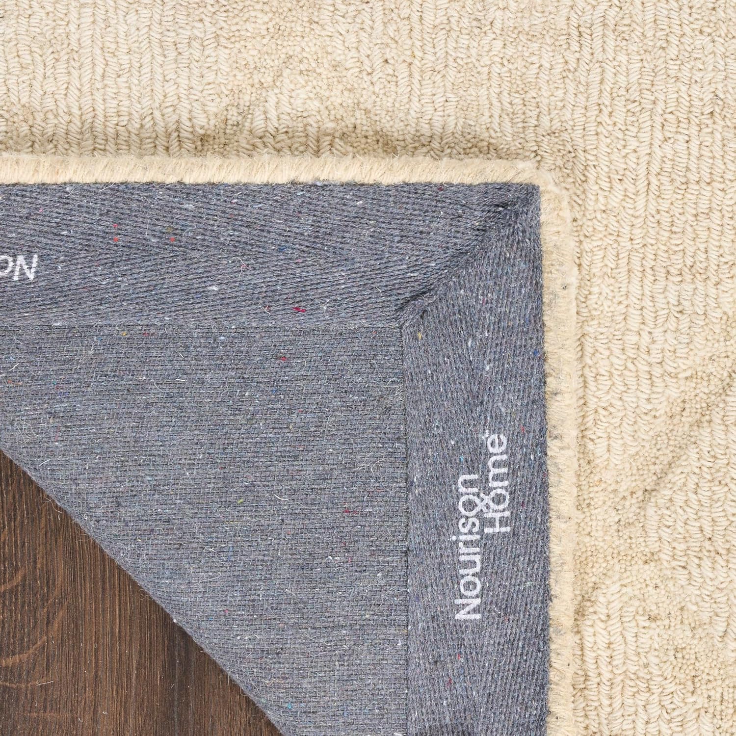 Nourison Home Wool Haven Ivory 5'3" x 7'3" Area Rug - Easy Clean, Non Shedding, Bed Room, Living Room, Dining Room, Kitchen (5' x 7')