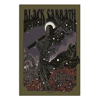BLACK SABBATH ブラック サバス SFX7400 美盤 帯.ポスター Amazon.co.jp: Buy ART FOR LESS公式ライセンス ブラックサバス