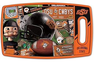 YouTheFan NCAA Retro Series Cutting Board: Oklahoma State Cowboys