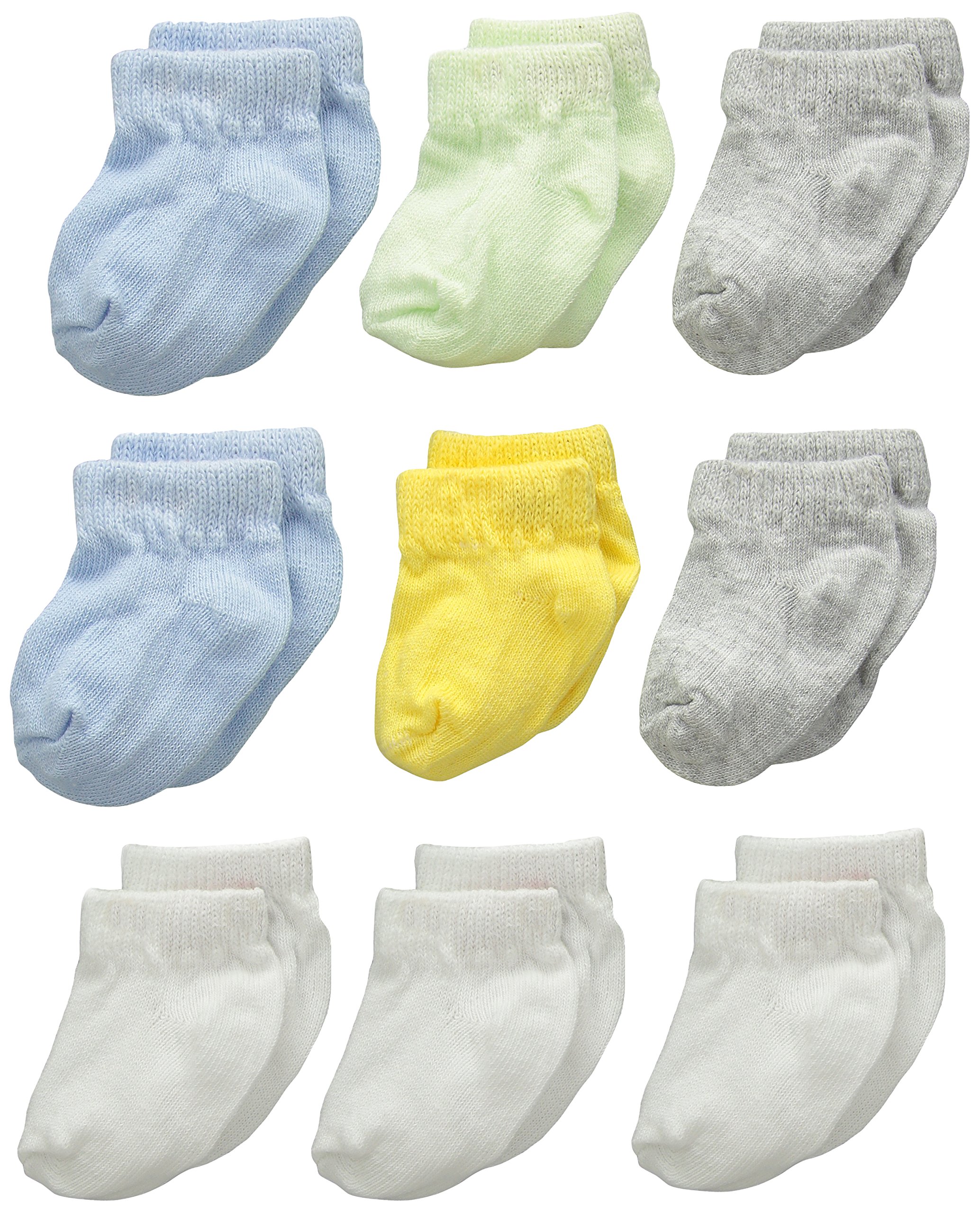 Hanes Toddler Boys 9-Pack Ankle Sock, Assorted, 6-12 Months