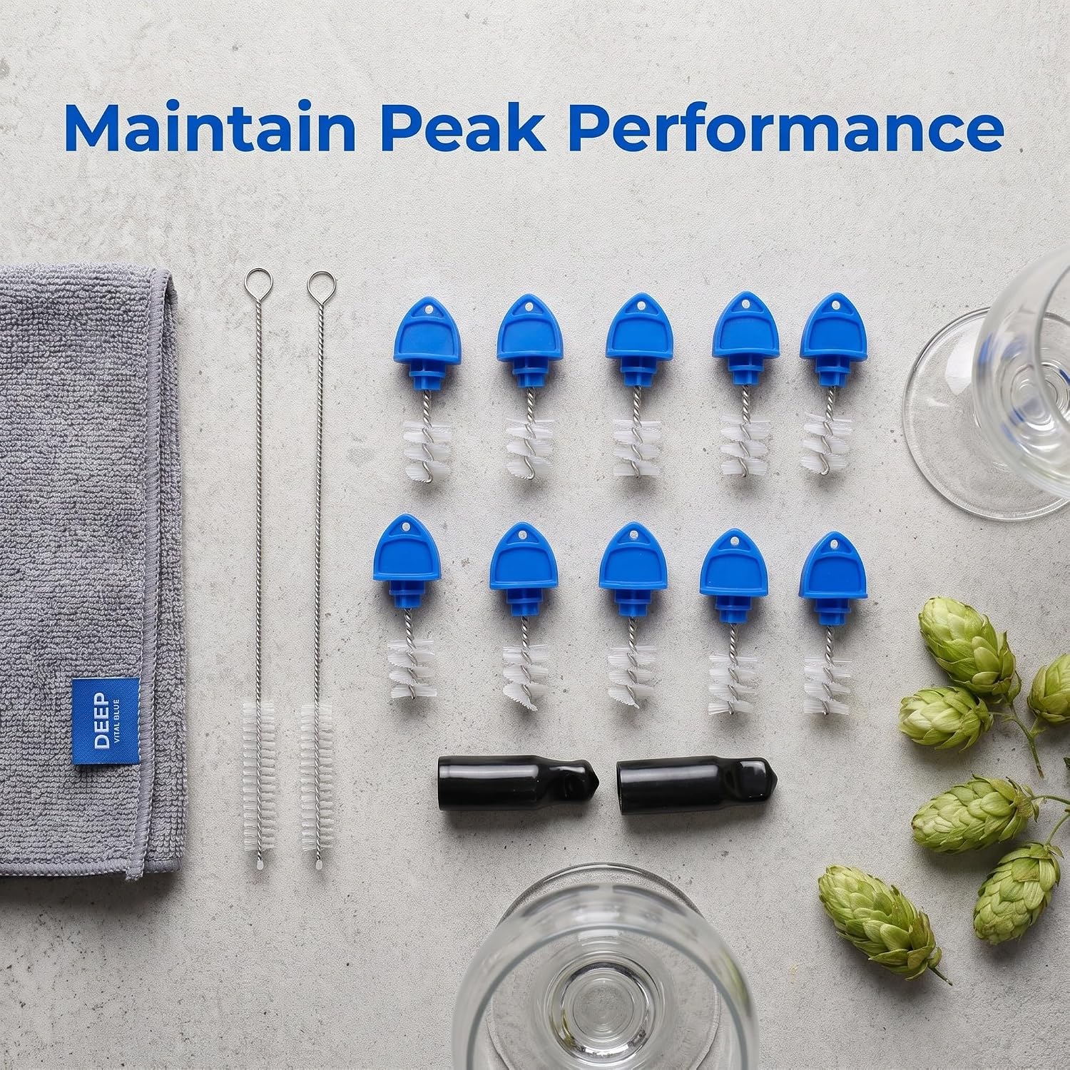 Ipetboom 1 Set Beer Tap Cleaning Kit, Homebrew Draft Faucet Cleaner Brush