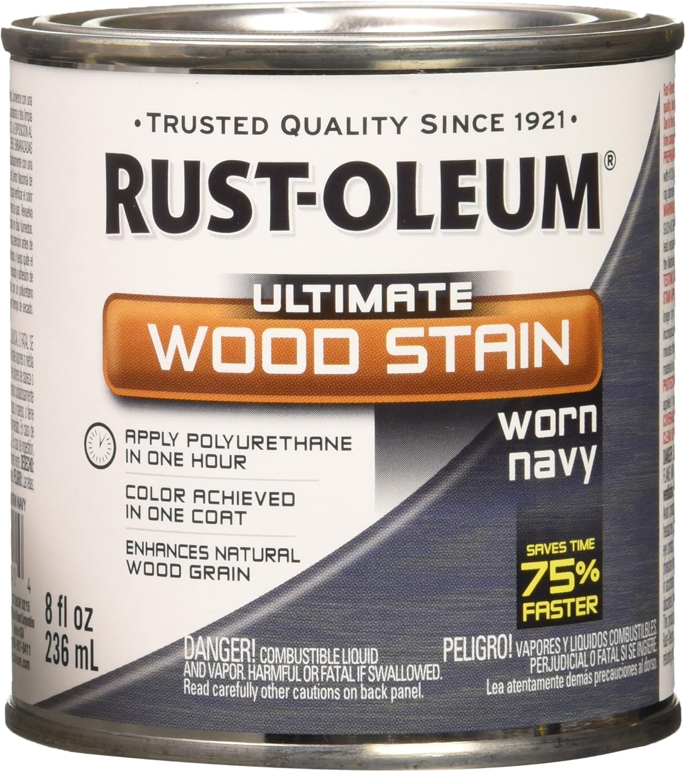 Rust-Oleum Ultimate Wood Stain, 8 oz, Worn Navy