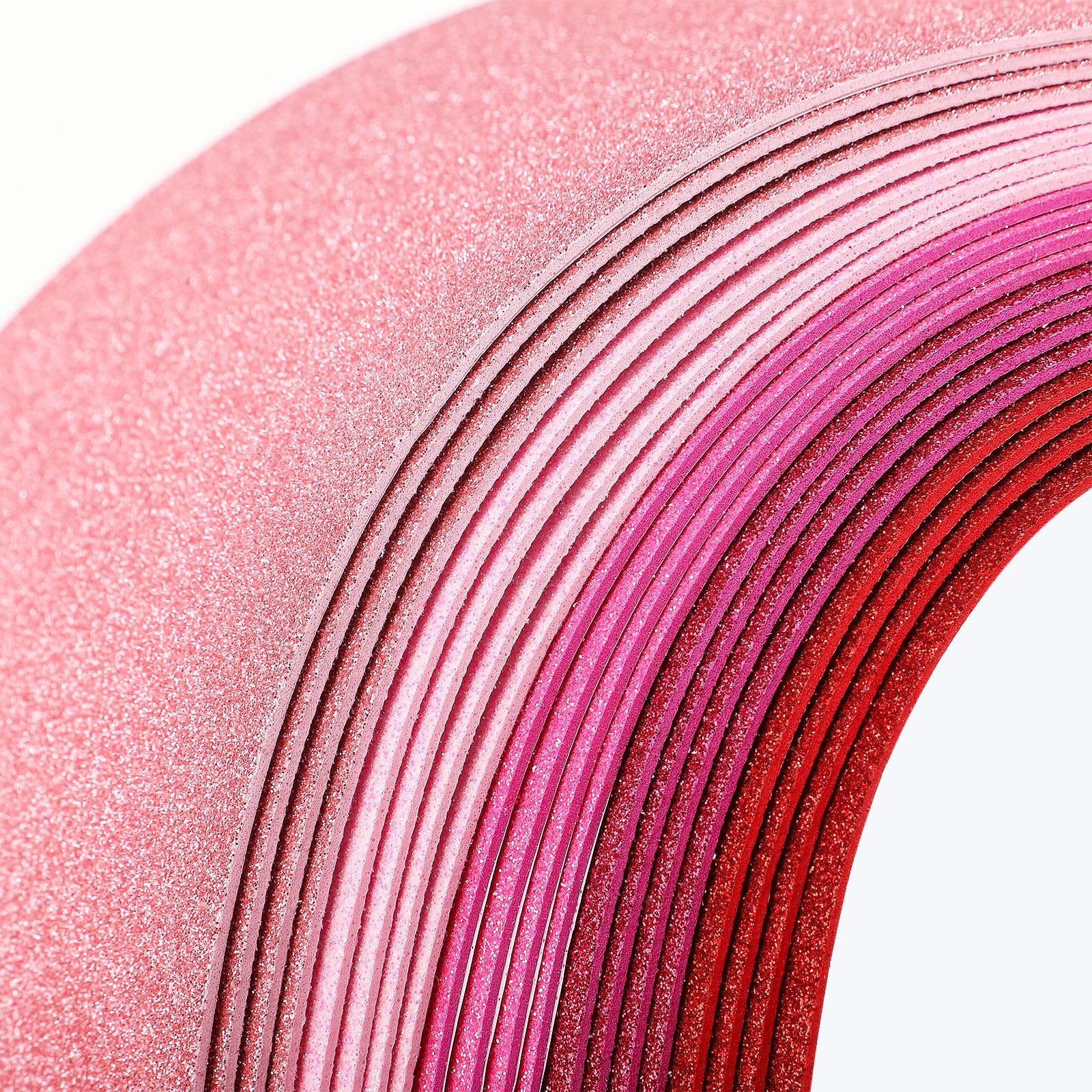 Maitys 40 Pcs Glitter Foam Sheets Craft 8 x 12 Inch, 5 Colors Sparkle Foam Paper with Self Adhesive Backing for Art Crafts Project, Classrooms Scrapbook Gift DIY Cutter Card Decoration (Multicolor)