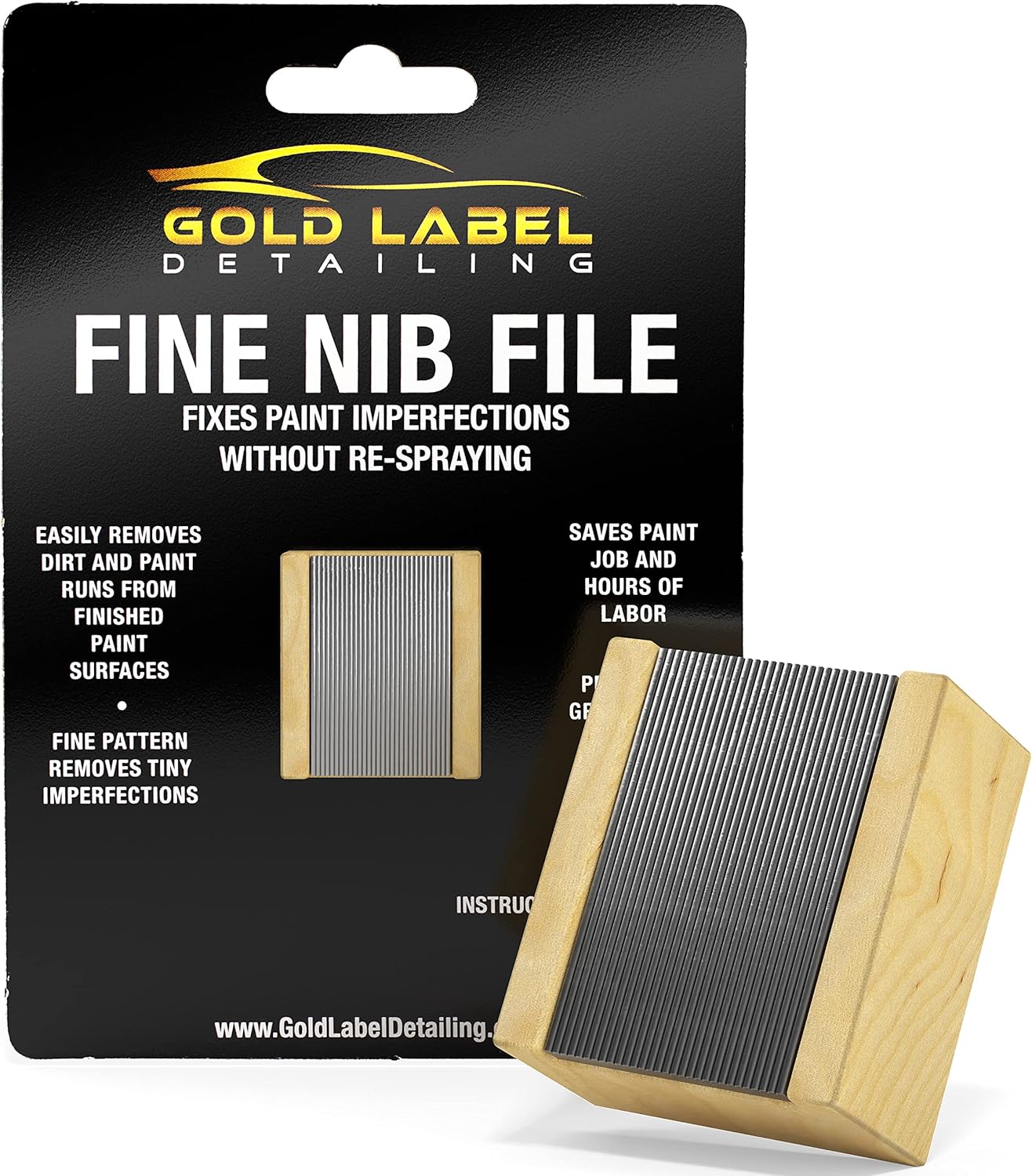 Gold Label Detailing Fine Nib File Tool Fix Paint Imperfections