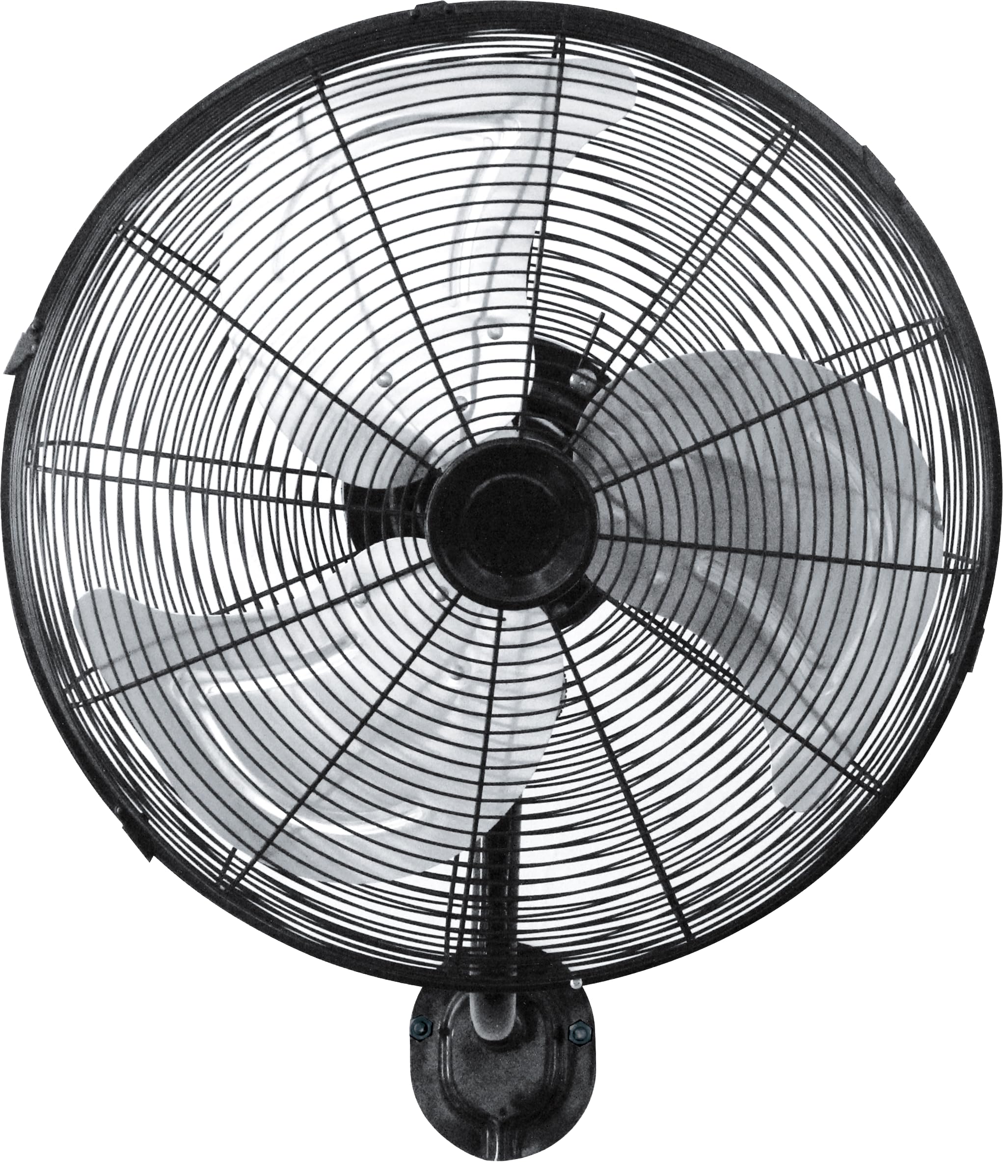 Ventilatore da parete Reef 120w Nero/argento 50d 3 velocità regolabile e oscillante