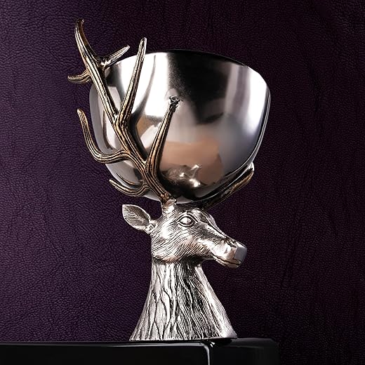 GIBOX Reindeer Metal Wine Cooler/Punch Bowl