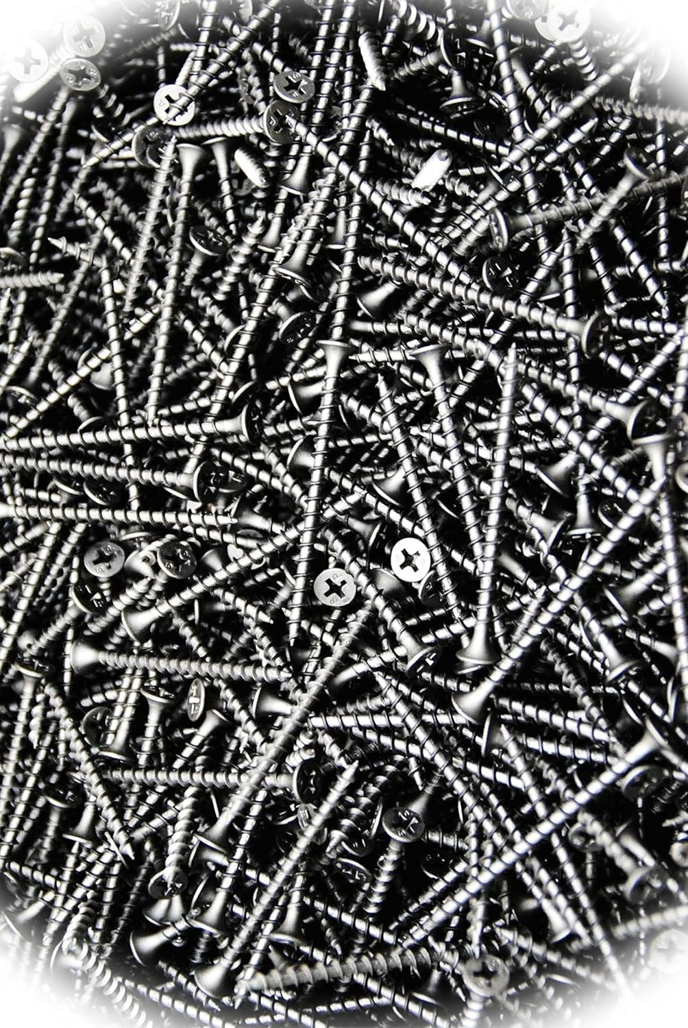 New Pack of (3000) Phillips Bugle Head 6 x 2-1/4 Coarse Drywall Wood Screw Plain Black Bulk Multi-Purpose Comprehensive Hardware Fastener Assortment Kit MoPNEM03650