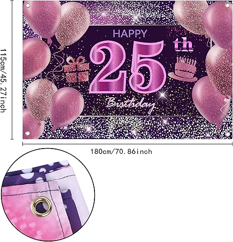 Vista 99 de IMISI Decoraciones de cumpleaños número 19 para niñas, pancarta rosa de feliz cumpleaños para telón de fondo de fiesta
