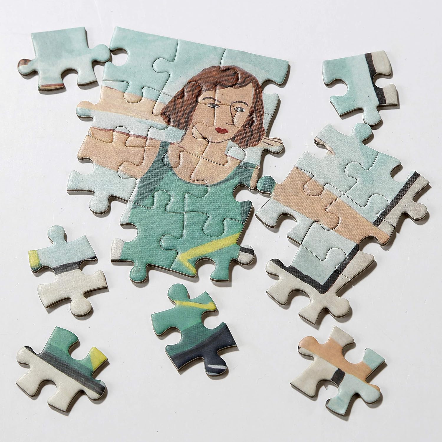 Talking Tables 500-piece Yoga Jigsaw Puzzle & Poster | Illustrated | Rainy Day, Fun at Home Activities, Birthday Present, Gifts for Her, Stretching, Exercise, Wellness, Wall Art