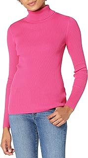 Women's Slim-Fit Lightweight Long-Sleeve Turtleneck Sweater