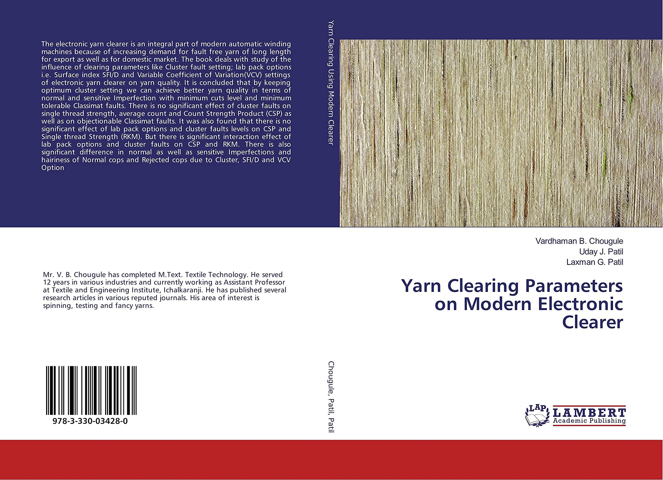 Yarn Clearing Parameters on Modern Electronic Clearer