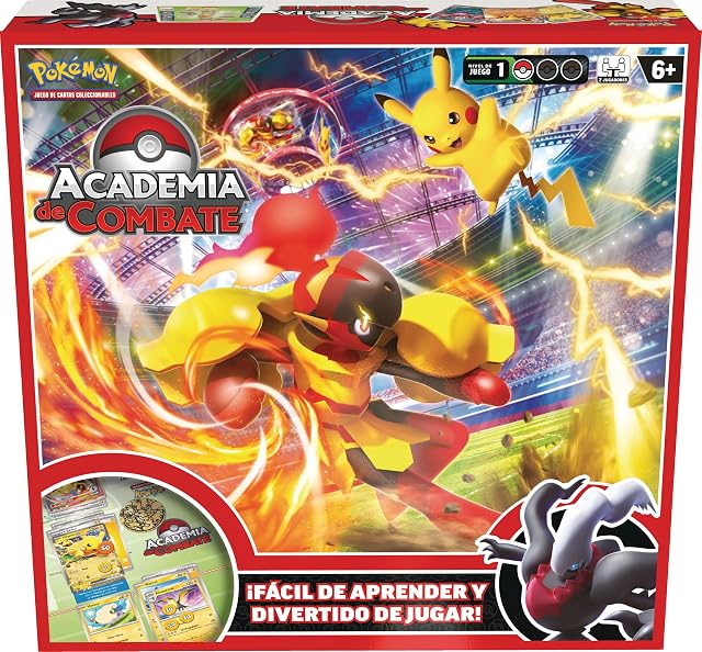 Pokémon Academia de Combate del Juego de Cartas Coleccionables Pokémon de JCC Pokémon 2024 (Pikachu, Armarouge y Darkrai)