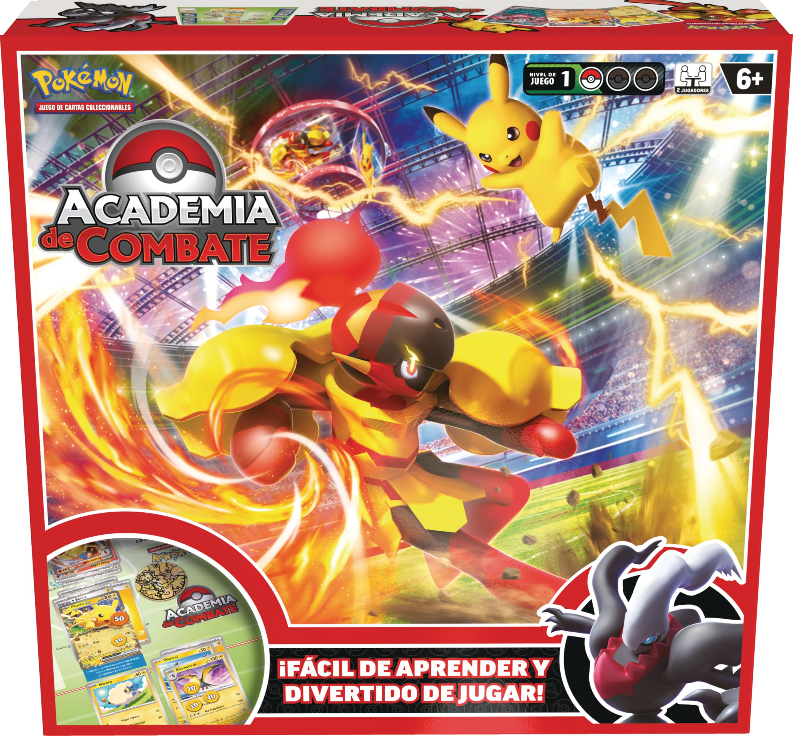 Pokémon Academia de Combate del Juego de Cartas Coleccionables (Pikachu ex, Armarouge ex y Darkrai ex)