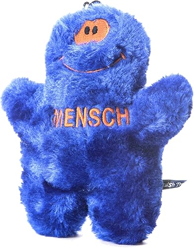 Copa Judaica chewish Treat Mensch Chirriador Felpa Perro Juguete 5por 152cm color azul