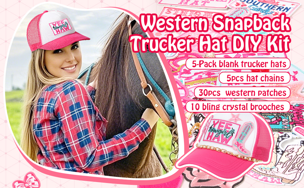 Gorra Trucker Western Ajustable para Mujer miniatura 7