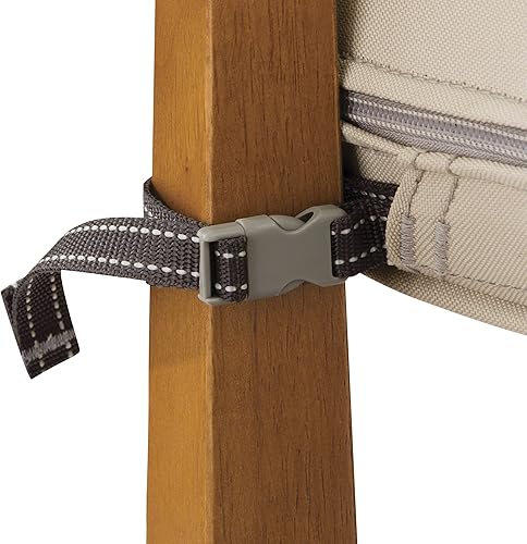 Miniatura 6 de Classic Accessories Montlake - Cojín cuadrado resistente al agua de 19 x 19 x 3 pulgadas, para asiento de exterior, cojín para silla de muebles de