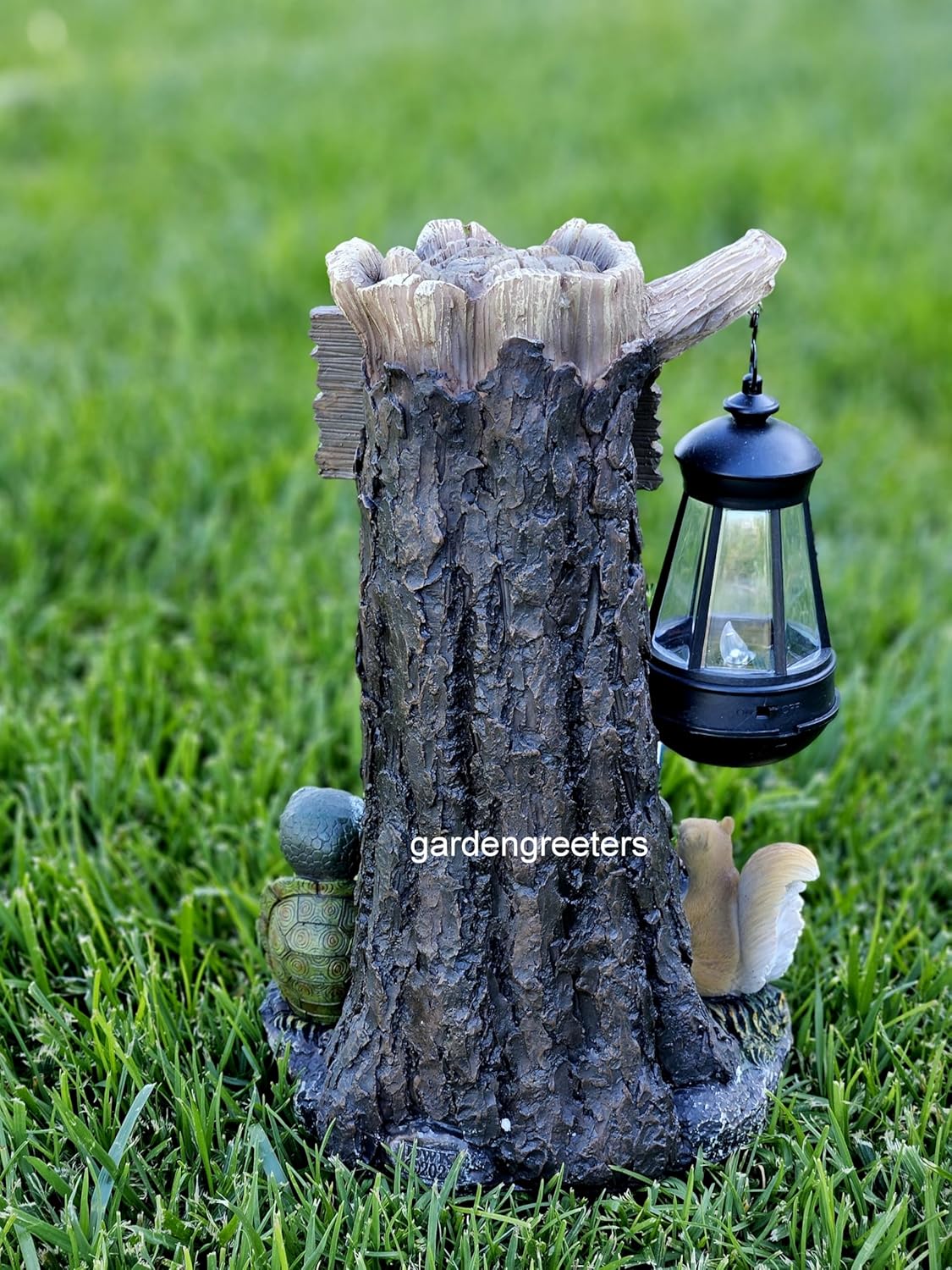 Bear Cubs with Solar Light Statue Solar Bear Lantern Figurine Rascal