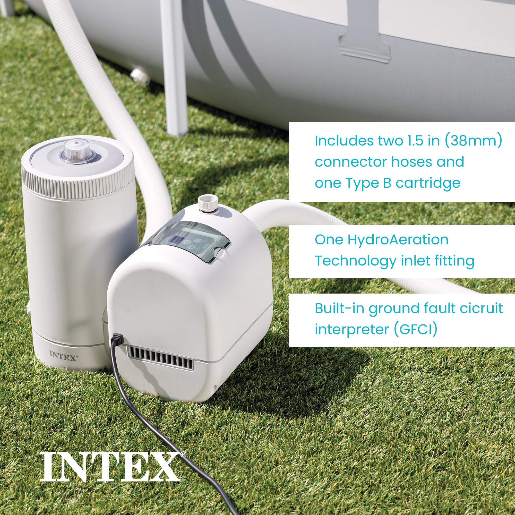 INTEX C2500 カートリッジフィルターポンプ Amazon.com: INTEX C2500 Krystal Clear Cartridge Filter Pump for