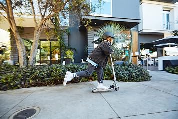 Razor A2 Kick Scooter for Kids Ages 5+ Wheelie Bar, Foldable, Lightweight, Aluminum Frame, Front Vibration Reducing System, Adjustable Height Handlebars